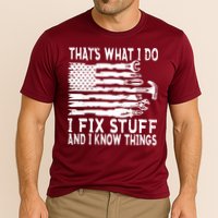 That's What I Do I Fix Stuff And I Know Things Funny Performance Shirt