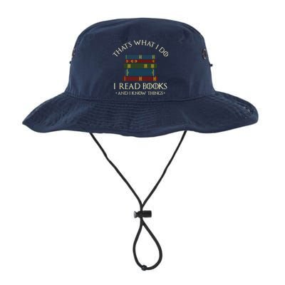 That's What I Do I Read Books And I Know Things Reading Bucket Hat