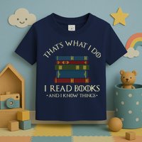 That's What I Do I Read Books And I Know Things Reading Toddler T-Shirt