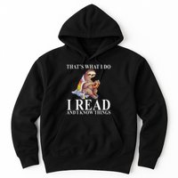 That's What I Do I Read And I Know Things Sloth Reading Book Hoodie