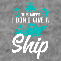 This Week I Don't Give A Ship Cruise Vacation Trip Matching Doggie Tank