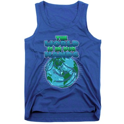 The World Is In Our Hands Save The Environt Earth Day Cute Gift Tank Top