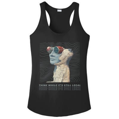 Think While It's Still Legal Anti Woke Cancel Culture Ladies PosiCharge Competitor Racerback Tank