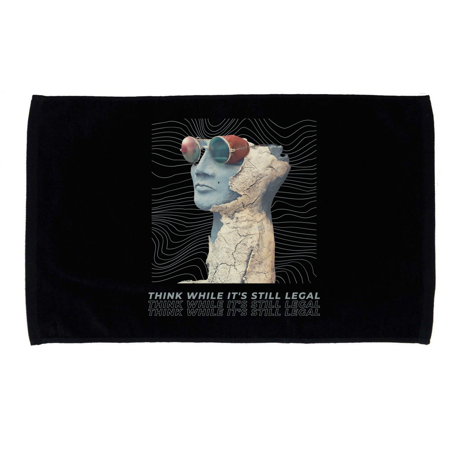 Think While It's Still Legal Anti Woke Cancel Culture Microfiber Hand Towel