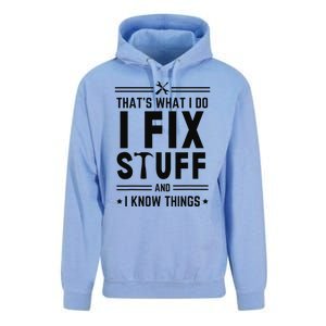 That's What I Do I Fix Things And I Know Things Engineer  Unisex Surf Hoodie