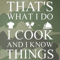 That's What I Do I Cook And I Know Things Legacy Tie Dye Trucker Hat