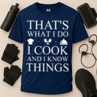 That's What I Do I Cook And I Know Things Performance Shirt