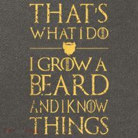 Thats What I Do I Grow A Beard And I Know Things Cotton Canvas Backpack
