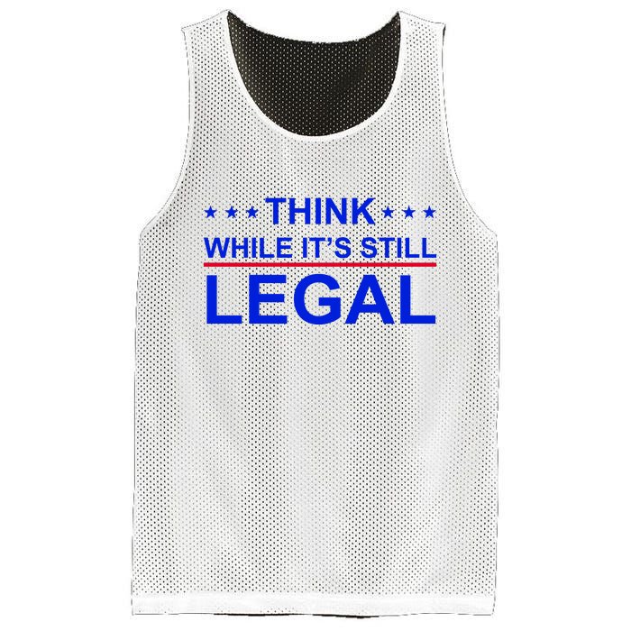 Think While It's Still Legal Constitutional Rights Mesh Reversible Basketball Jersey Tank