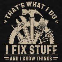 That's What I Do I Fix Stuff And I Know Things Funny Saying Ladies PosiCharge Tri-Blend Wicking Tank