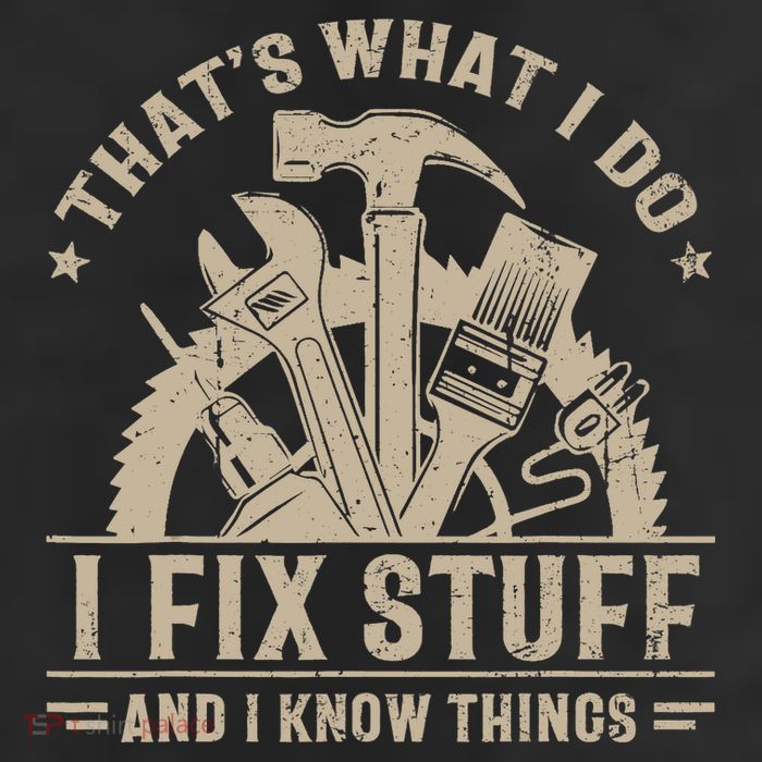 That's What I Do I Fix Stuff And I Know Things Funny Saying Beanie