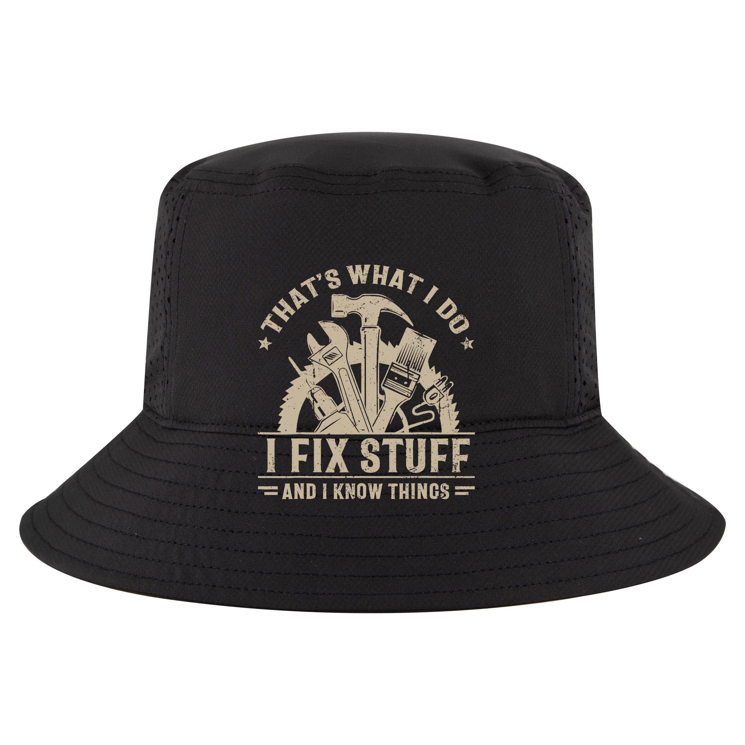 That's What I Do I Fix Stuff And I Know Things Funny Saying Crop Fleece Hoodie
