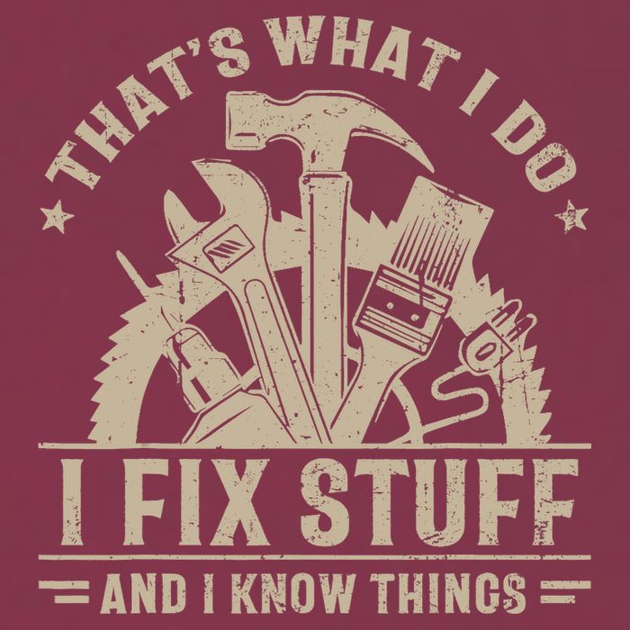 That's What I Do I Fix Stuff And I Know Things Funny Saying 16oz Travel Tumbler