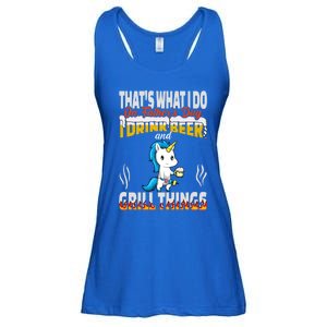 Thats What I Do I Beer And Grill Things Fathers Day Gift Ladies Essential Flowy Tank