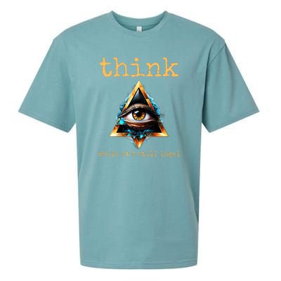 Think While ItS Still Legal Anti Woke Conservative Sueded Cloud Jersey T-Shirt