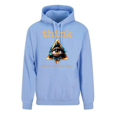 Think While ItS Still Legal Anti Woke Conservative Unisex Surf Hoodie