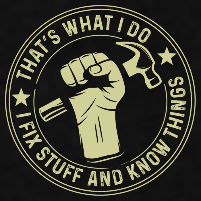 That's What I Do I Fix Stuff And I Know Things Handy Gift Ladies PosiCharge Tri-Blend Wicking Tank