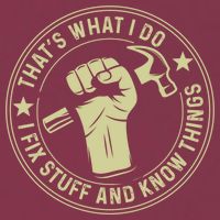 That's What I Do I Fix Stuff And I Know Things Handy Gift 16oz Travel Tumbler