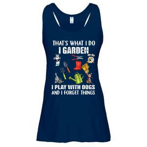 Thats What I Do I Garden I Play With Dogs And I Forget Ladies Essential Flowy Tank