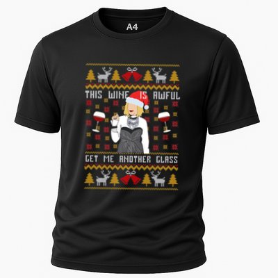 This Wine Is Awful Get Me Another Glass Ugly Christmas Cool Gift Performance Shirt