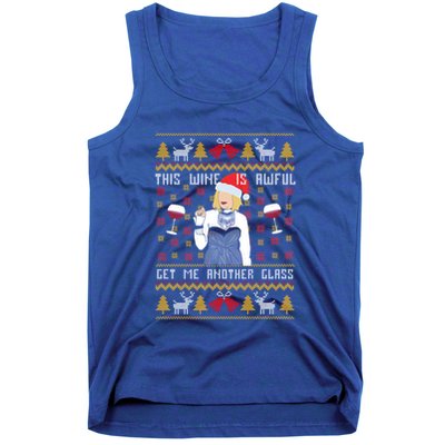 This Wine Is Awful Get Me Another Glass Ugly Christmas Cool Gift Tank Top