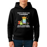 ThatS What I Do I Garden I Play With Bees & I Forget Things Kids Hoodie
