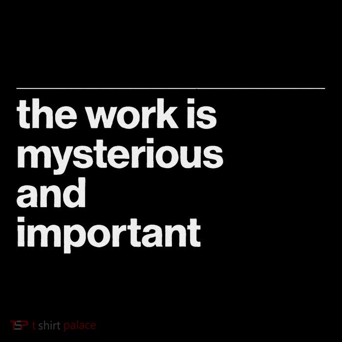 The Work Is Mysterious And Important Funny Drawstring Bag