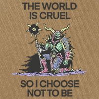 The World Is Cruel So I Choose Not To Be Cotton Canvas Backpack