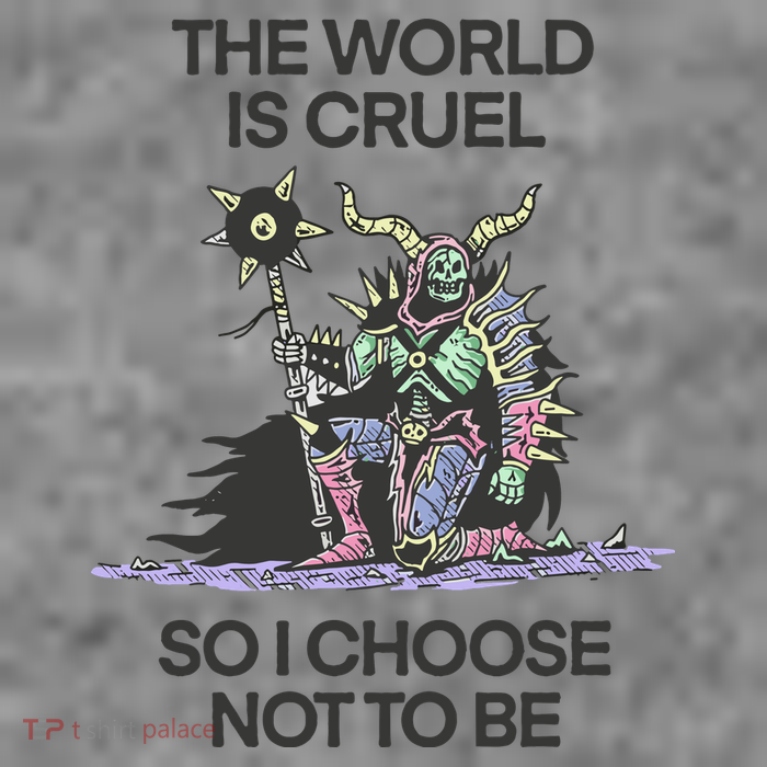 The World Is Cruel So I Choose Not To Be Hooded Wearable Blanket