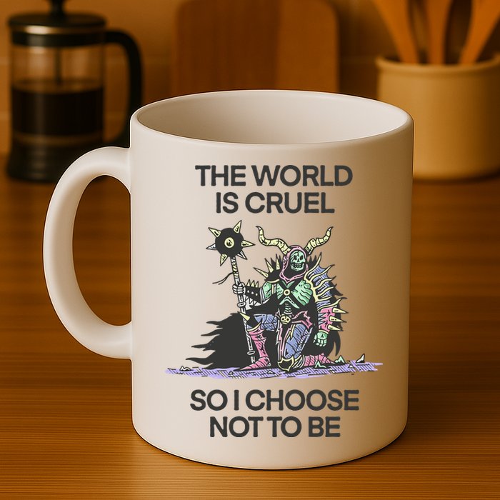 The World Is Cruel So I Choose Not To Be Mug