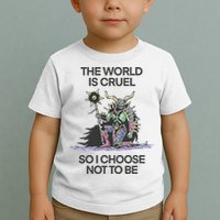 The World Is Cruel So I Choose Not To Be Toddler T-Shirt