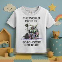 The World Is Cruel So I Choose Not To Be Toddler T-Shirt