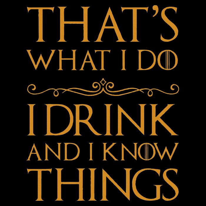 Thats What I Do I Drink And I Know Things Cropped Pullover Crew