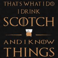 That's What I Do I Drink Scotch and I Know Things  Ladies PosiCharge Tri-Blend Wicking Tank