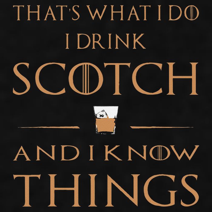 That's What I Do I Drink Scotch and I Know Things  Ladies PosiCharge Tri-Blend Wicking Tank