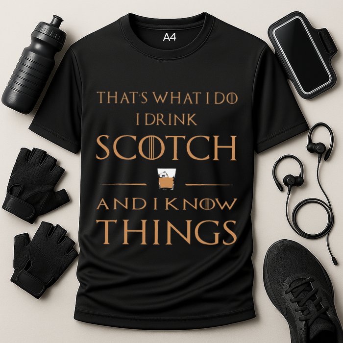 That's What I Do I Drink Scotch and I Know Things  Performance Shirt