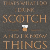 That's What I Do I Drink Scotch and I Know Things  Cotton Canvas Backpack