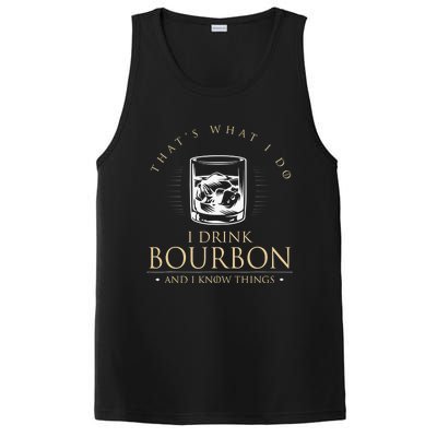 That's What I Do I Drink Bourbon And I Know Things Vintage PosiCharge Competitor Tank