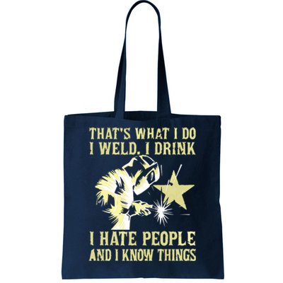 That's What I Do I Read Books And I Know Things Reading Tote Bag