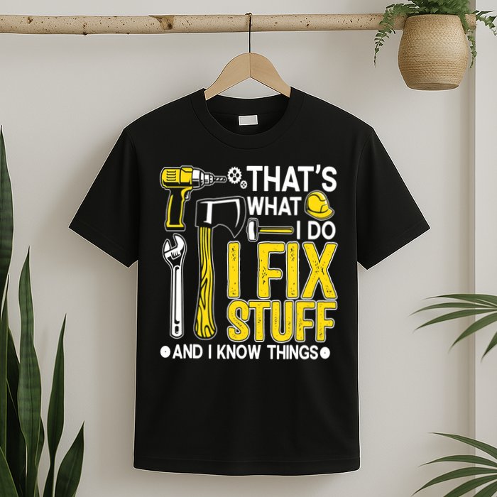 That's What I Do I Fix Stuff And I Know Things Funny Saying T-Shirt