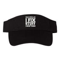 That's What I Do I Fix Stuff And I Know Things Funny Saying Visor