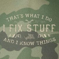 ThatS What I Do I Fix Stuff And I Know Things Funny Dad Legacy Tie Dye Trucker Hat