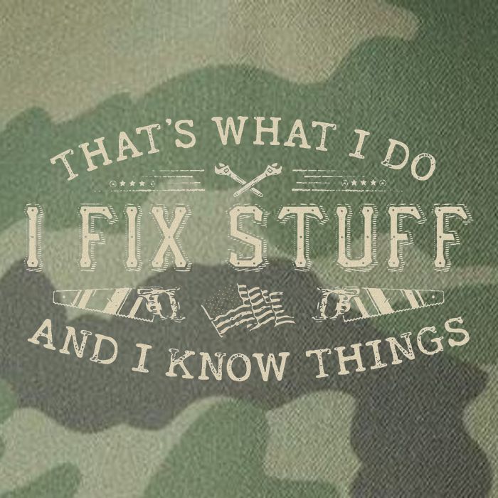 ThatS What I Do I Fix Stuff And I Know Things Funny Dad Legacy Tie Dye Trucker Hat