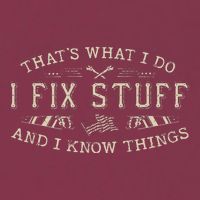ThatS What I Do I Fix Stuff And I Know Things Funny Dad 16oz Travel Tumbler