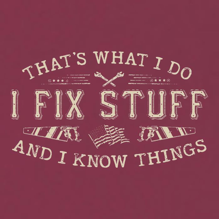 ThatS What I Do I Fix Stuff And I Know Things Funny Dad 16oz Travel Tumbler