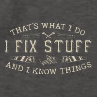 ThatS What I Do I Fix Stuff And I Know Things Funny Dad Vector Backpack
