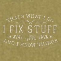 ThatS What I Do I Fix Stuff And I Know Things Funny Dad Garment-Dyed Women's Muscle Tee