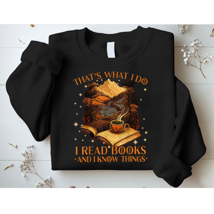 That's What I Do I Read Books And I Know Things Reading Sweatshirt