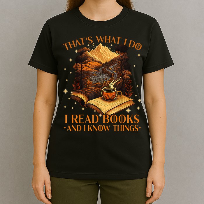That's What I Do I Read Books And I Know Things Reading T-Shirt