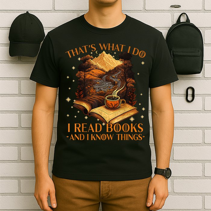 That's What I Do I Read Books And I Know Things Reading T-Shirt